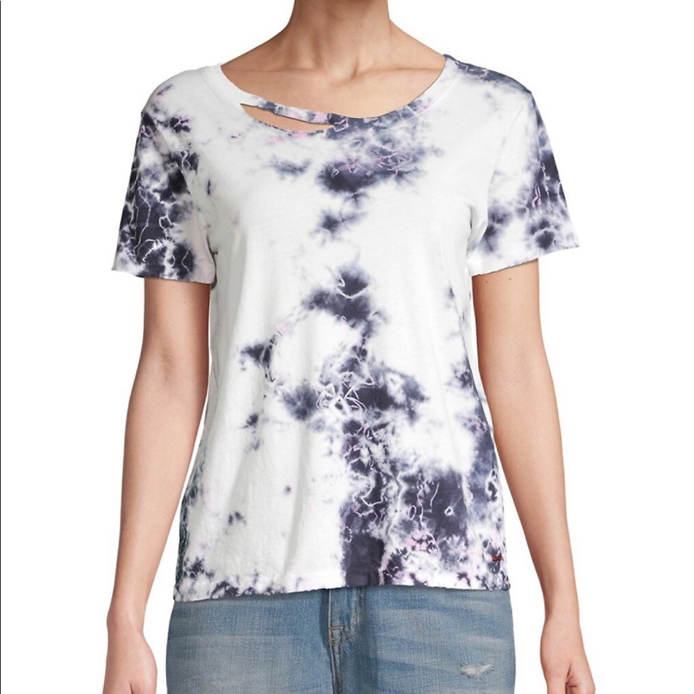 NWOT n.philanthropy Harlow Distressed Tie Dye top